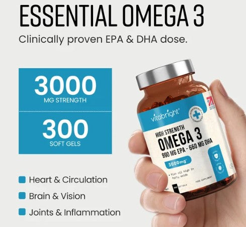 Vitabright Omega 3 Capsules - Fish Oil