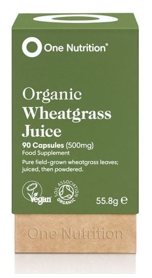 One Nutrition Organic Wheatgrass Juice Caps 90s