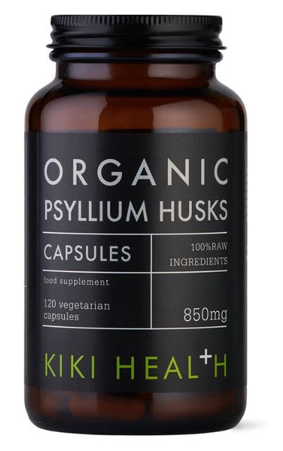 Kiki Psyllium Husks, Organic- 120 Vegicaps