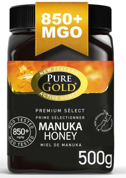 Pure Gold - Manuka Honey - 850+ MGO Certified Premium - 500g
