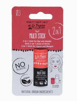 Beauty Made Easy Multi-Stick For Lips and Cheeks - Red