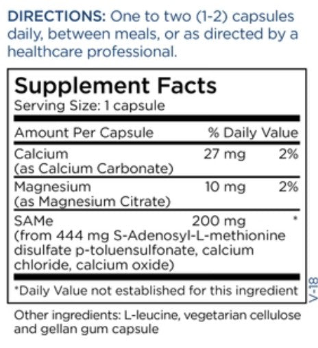 Metabolic Maintenance SAMe 200 mg