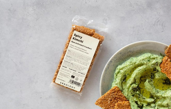 Organic spicy kimchi snacks