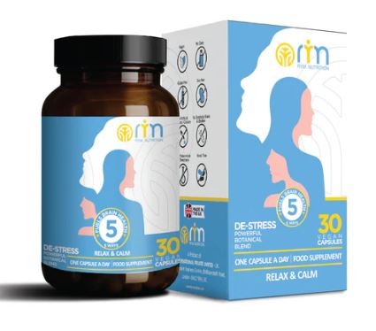 RYM Nutrition De-Stress - Relax &amp; Calm 30 Caps