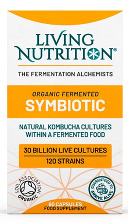 Living Nutrition Organic Fermentat Simbiotic 60 Capsule