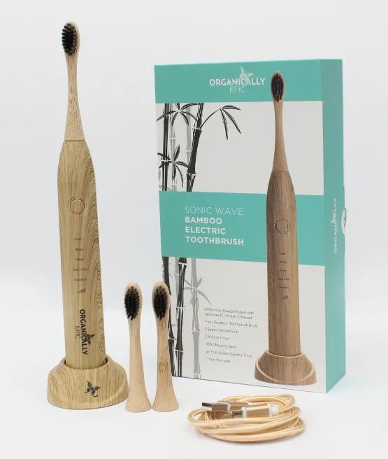 ORGANICALLY EPIC SONIC WAVE - BAMBOO ELECTRIC TOOTHBRUSH