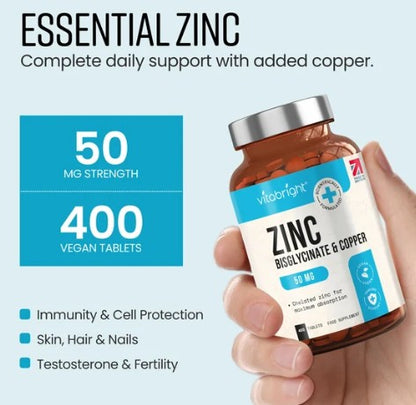 Vitabright Zinc Bisglycinate Tablets with Copper