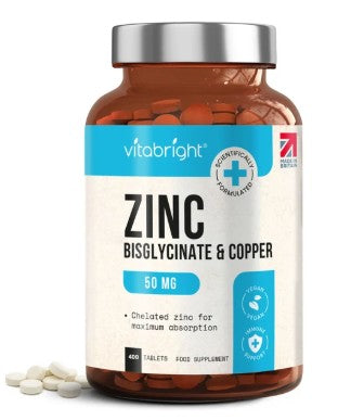 Vitabright Zinc Bisglycinate Tablets with Copper