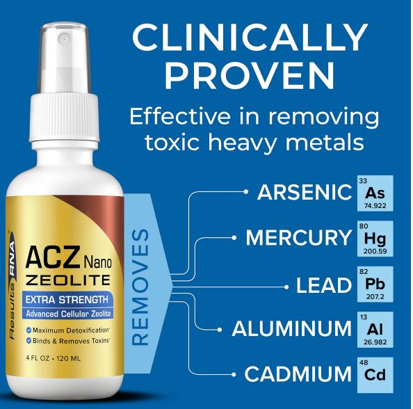 RESULTS RNA ADVANCED CELLULAR ZEOLITE (ACZ) NANO EXTRA STRENGTH - Health Emporium