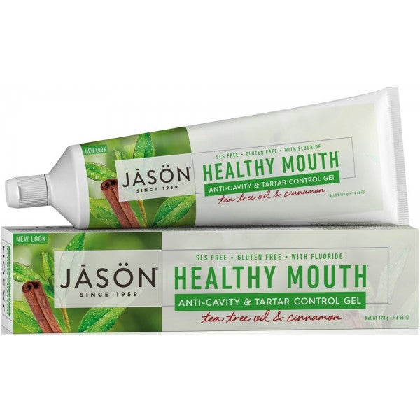 Pasta de dente anticárie Healthy Mouth® Tartar Control - Tea Tree e Canela 170g