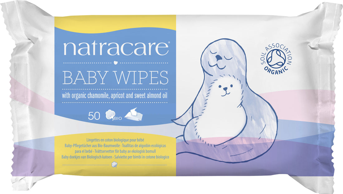 Natracare Organic Cotton Baby Wipes - 50 - Health Emporium
