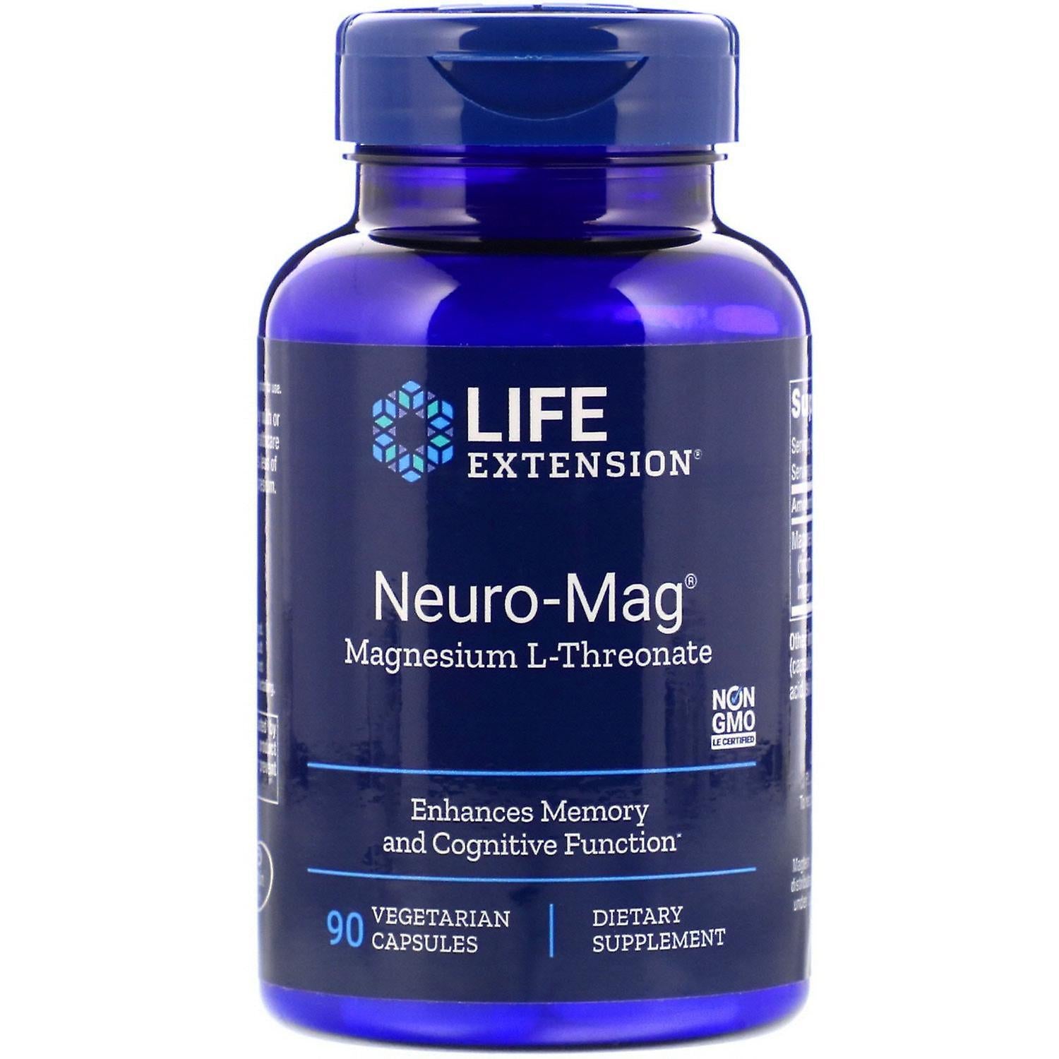 Neuro-mag® แมกนีเซียม l-threonate 90 แคปซูลมังสวิรัติ