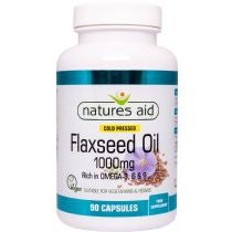 Natures Aid Flaxseed Oil 1000mg 90&