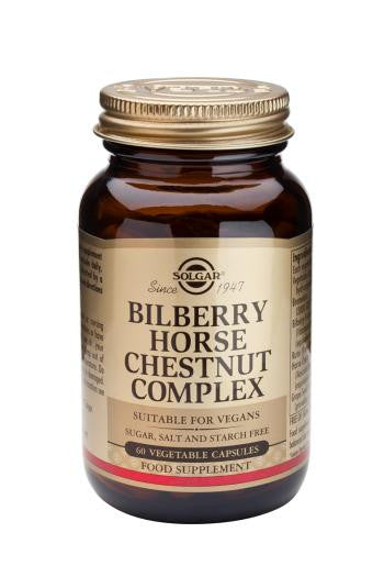 Bilberry Horse Chestnut Complex 60 Vegetable Capsules - Health Emporium