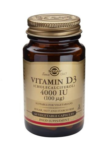Vitamin D3 4000 IU (100 µg) 60 Vegetable Capsules - Health Emporium