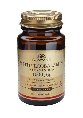 Methylcobalamin 1000 µg (Vitamin B12) 30 Nuggets - Health Emporium