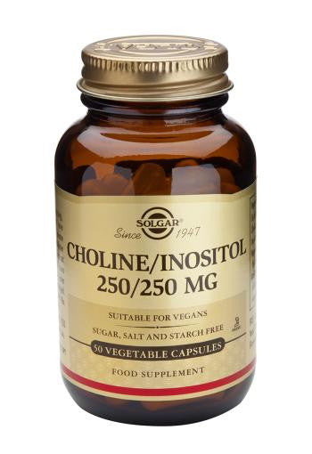 Choline/Inositol 250/250 mg Vegetable Capsules - Health Emporium