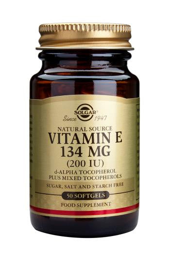 Vitamin E 134 mg (200 IU) 50 Softgels - Health Emporium