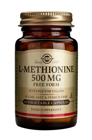 L-Methionine 500 mg Vegetable Capsules - Health Emporium
