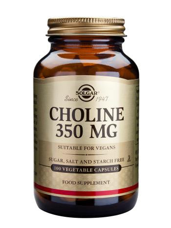Choline 350 mg 100 Vegetable Capsules - Health Emporium
