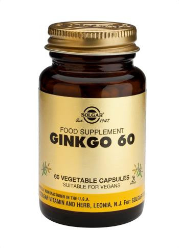 Ginkgo 60 Vegetable Capsules - Health Emporium