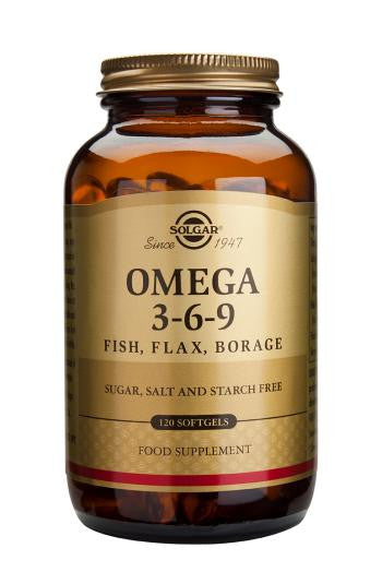 Omega 3-6-9 Fish, Flax, Borage 120 Softgels - Health Emporium