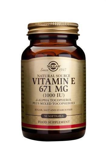 Vitamin E 671 mg (1000 IU) Softgels - Health Emporium