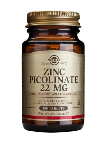Zinc Picolinate 22 mg Tablets - Health Emporium