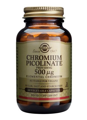 Chromium Picolinate 500 µg 60 Vegetable Capsules - Health Emporium
