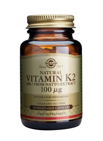 Vitamin K2 100 åµg Vegetable Capsules - Health Emporium