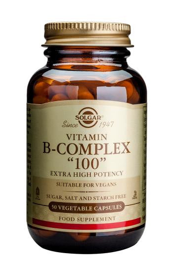 Vitamin B-Complex &quot;100&quot; 50 Vegetable Capsules - Health Emporium