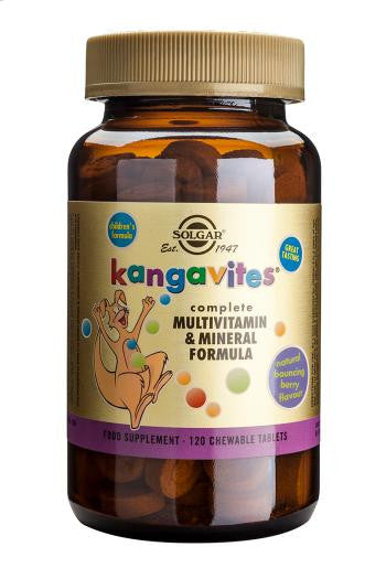 Kangavites(r) מולטי ויטמין ומינרלים טבליות לעיסה מקפיצות ברי - בריאות אמפוריום