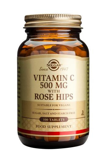 Vitamin C 500 mg with Rose Hips Tablets - Health Emporium