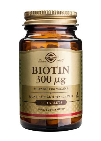 Biotin 300 µg 100 Tablets - Health Emporium