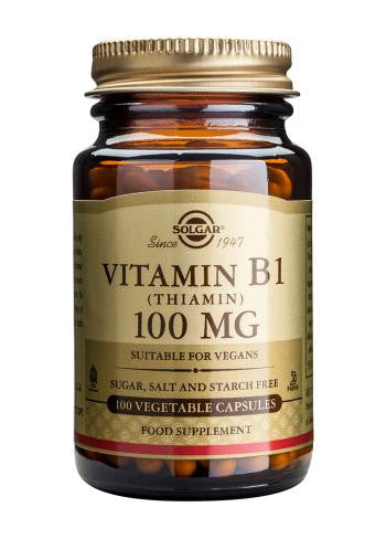 Vitamin B1 100 mg (Thiamin) Vegetable Capsules - Health Emporium