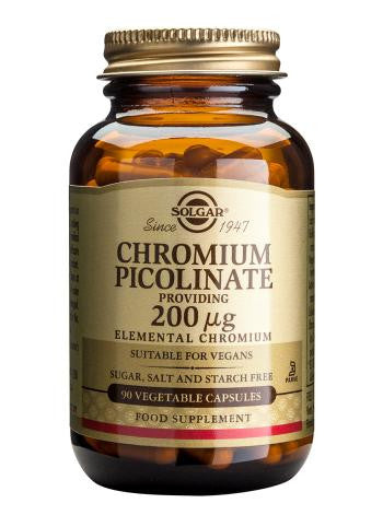 Chromium Picolinate 200 µg 90 Vegetable Capsules - Health Emporium