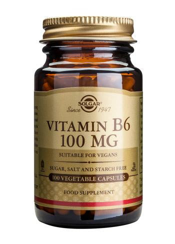 Vitamin B6 100 mg 100 Vegetable Capsules - Health Emporium