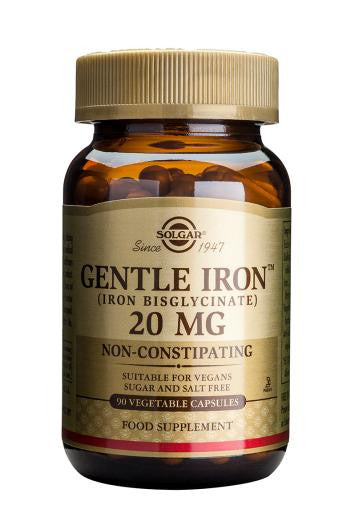 Gentle Iron(TM) 20 mg 90 Vegetable Capsules - Health Emporium