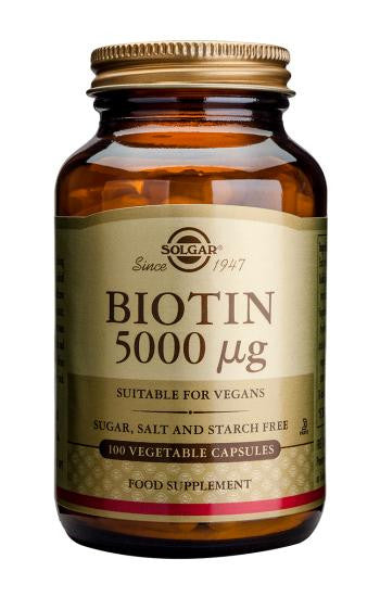 Biotin 5000 µg Vegetable Capsules - Health Emporium