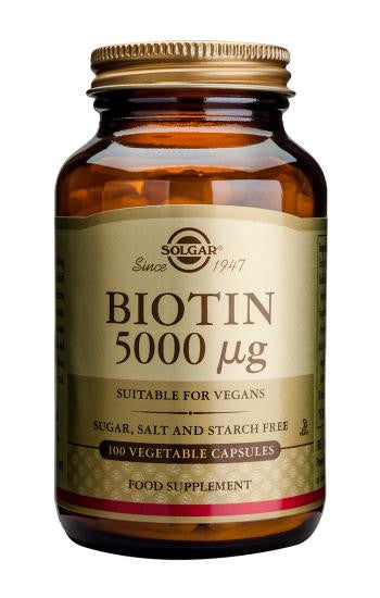 Biotina 5000 µg capsule vegetali - emporio della salute