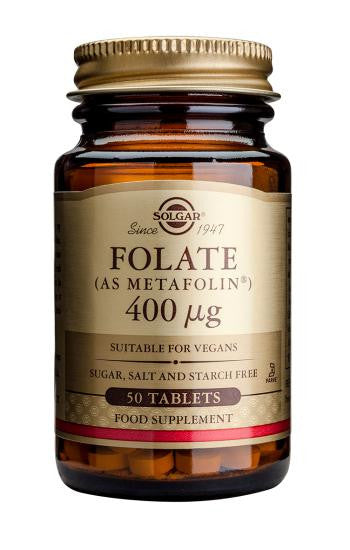 Folate 400 µg (as Metafolin(R)) 50 Tablets - Health Emporium