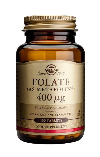 Folate 400 µg (as Metafolin(R)) 100 Tablets - Health Emporium