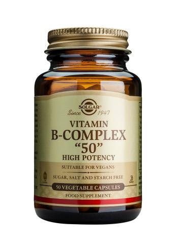 Vitamin B-Complex &quot;50&quot;  50 Vegetable Capsules - Health Emporium