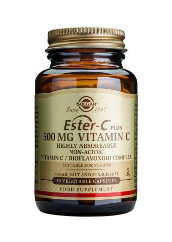 Ester-C(R) Plus 500 mg Vitamin C Vegetable 50 Capsules - Health Emporium