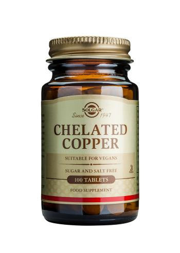 Chelated Copper 100 Tablets - Health Emporium