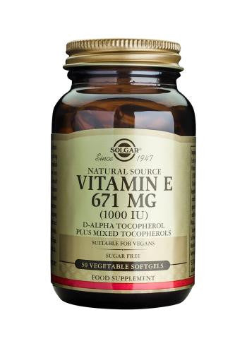 Vitamin E 671 mg (1000 IU) Vegetable Softgels - Health Emporium