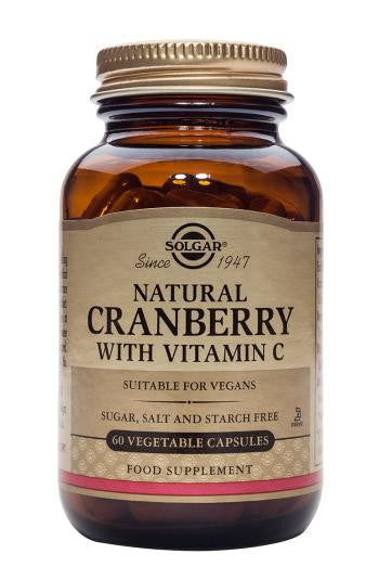 Natural Cranberry with Vitamin C Vegetable Capsules - Health Emporium