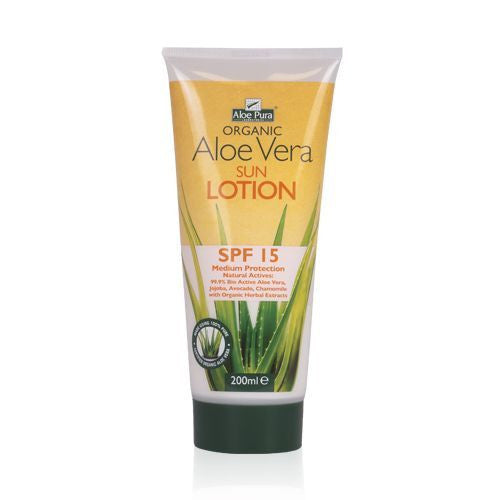 Aloe Vera Sun Lotion SPF15 - 200ml - Health Emporium