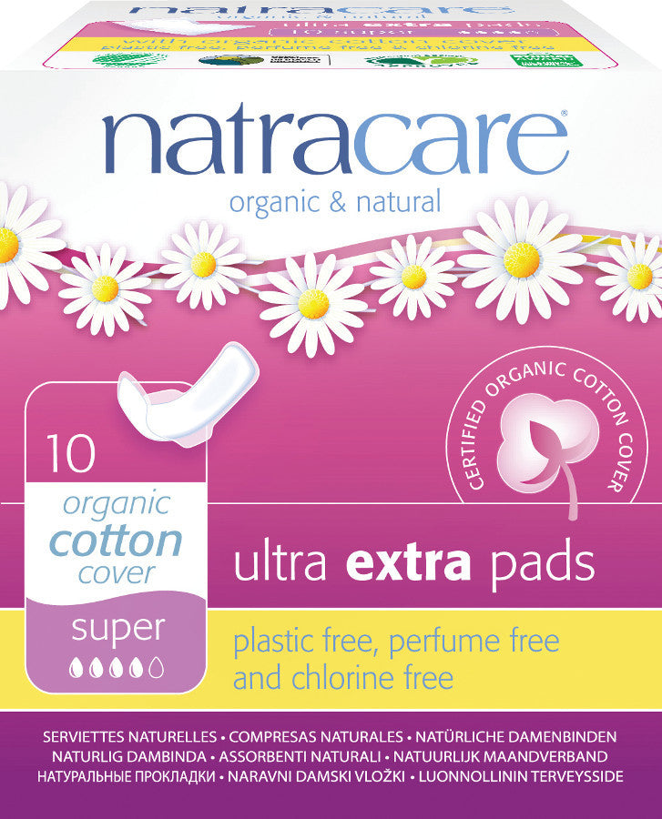 Natracare Organic Ultra Extra Pads - Super - Health Emporium