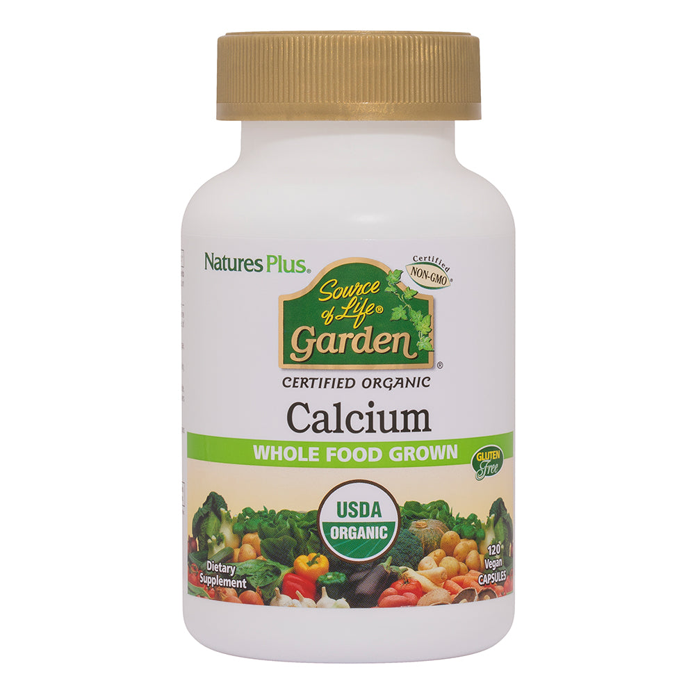 Natures Plus Source Of Life Garden Calcium (Algaecal) 1000 MG (120 Veggie Caps) - Health Emporium